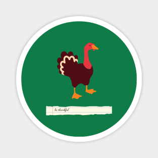 Untitled Thanksgiving Goose Magnet